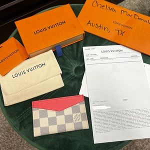 Louis Vuitton Daily Card Holder hot pink